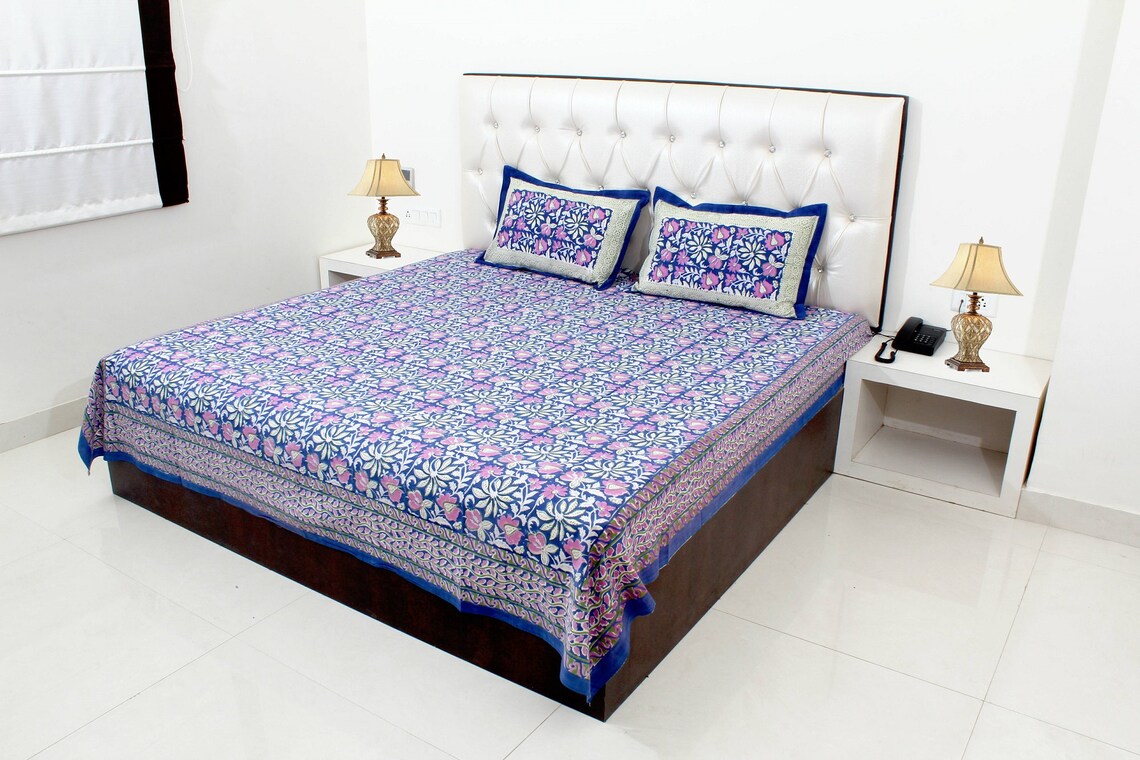 Boho Duvet Cover In Hand Block Print Duvet Cover Cotton Etsy