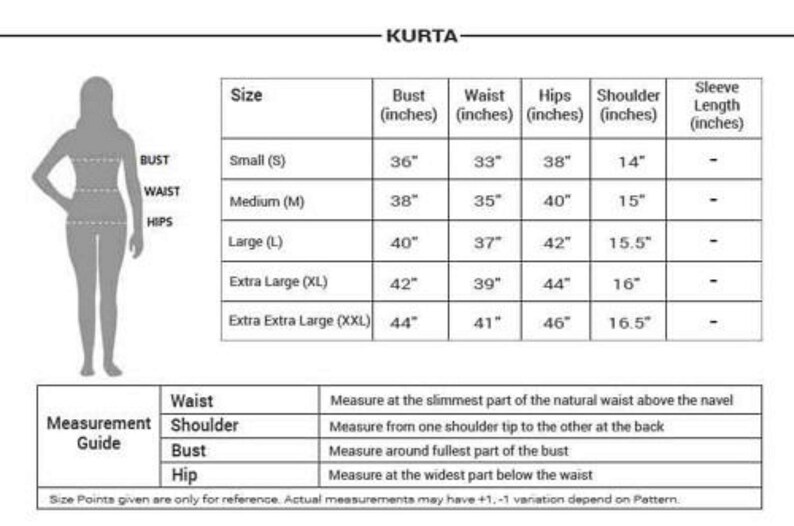 Blue White Block Print Kurta Kurti/boho Dress in Hand Block Etsy