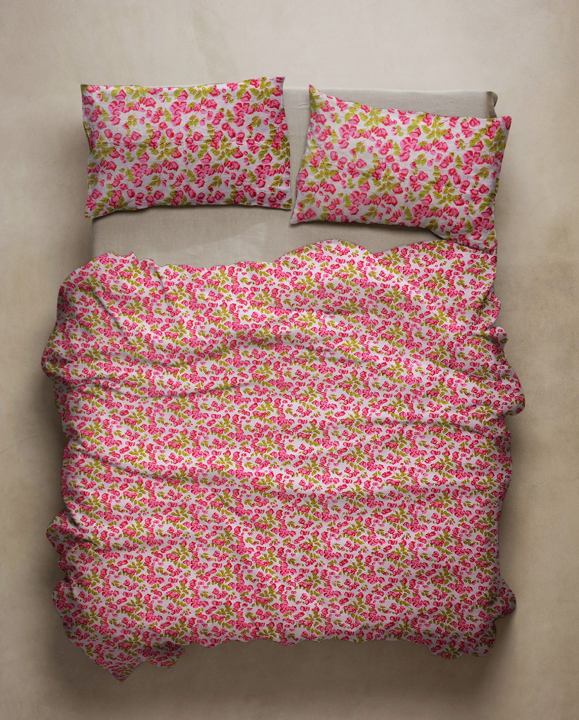 Block Print Duvet Cover With 2 Pillow Cover Twin Single Full Etsy