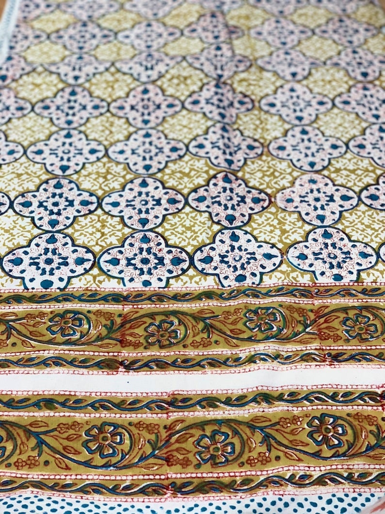 Geometric Cotton Block Print Duvet Cover King Size Handmade Etsy