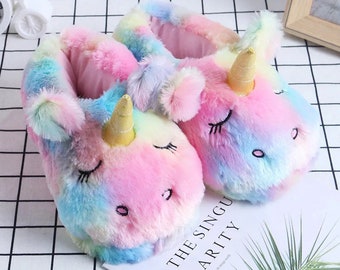 girls slippers unicorn