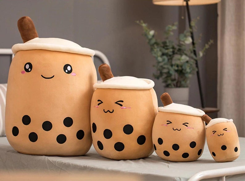 Bubble Boba Plush Milk Tea Plushie S/M/L/XL size available | Etsy