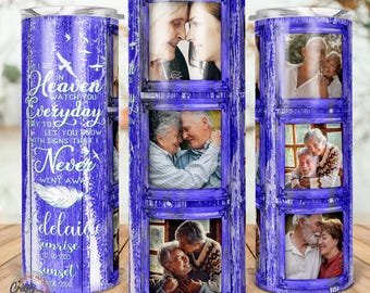 Memorial tumbler, As I Sit In Heaven, remembrance gift, Loss Of Mother, mom in heaven, grandmother memorial gift, 20oz Skinny Sublimation.