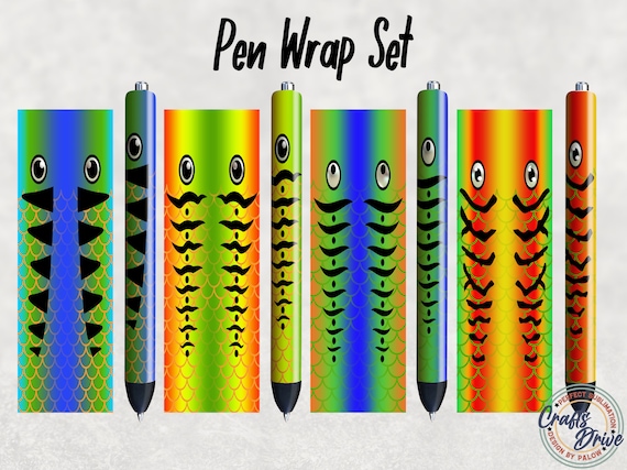 Fishing Lure Pen Wrap File Set 