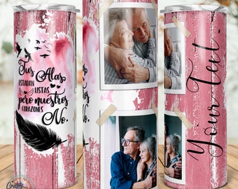 Memorial Tumbler: Remembrance Gift, Spanish Quote (20oz Skinny Sublimation) (Digital Download)