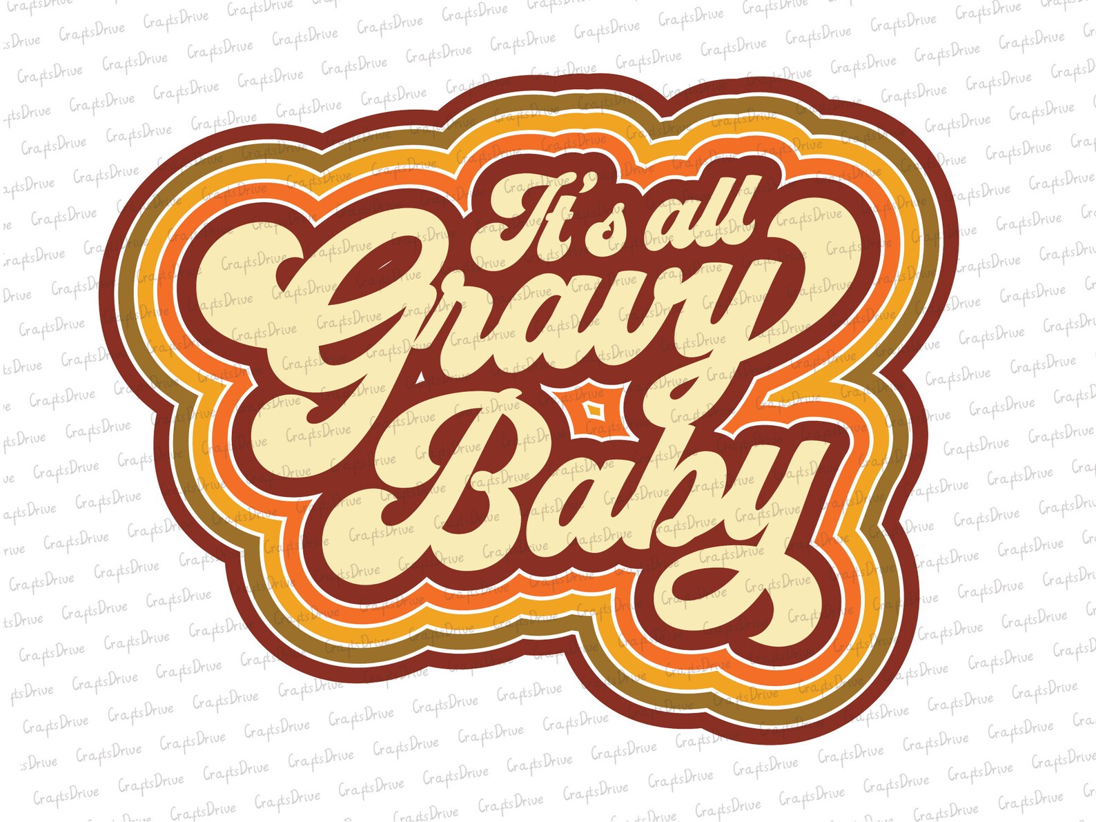 Retro It es All Gravy Baby Png Vintage Thanksgiving Etsy
