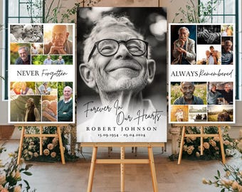 Celebration of Life Funeral, Funeral Program template, Funeral Welcome Sign Template, In Loving Memory, Memorial Poster