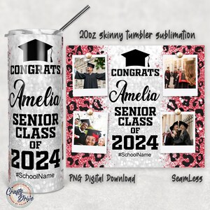 thumbnail image 2 of Personalized Graduation Tumbler, Custom Graduation Tumbler Cup For Graduate, Graduation Gift, Class Of 2023 Gift, Senior Grad Travel Cup 2 of 13