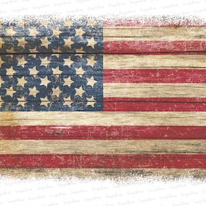 Bandera americana angustiada Png, bandera roja blanca y azul de EE. UU. Png Diseños de sublimación Fondo, Rústico Shabby Backsplash Descarga digital instantánea