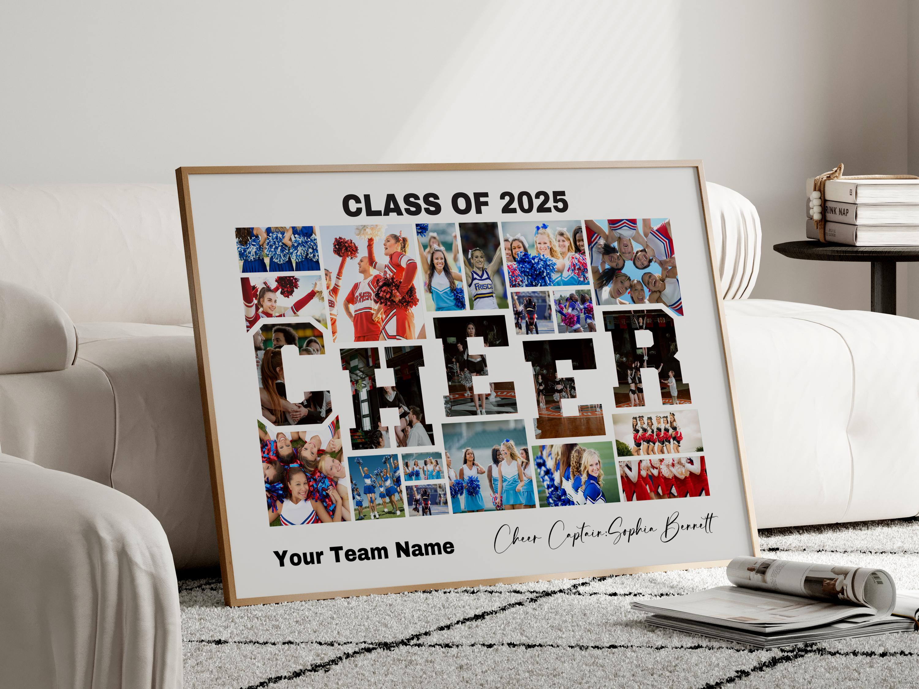 Cheerleader Photo Collage Template: Customizable Cheerleading Poster ...