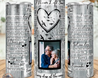 Memorial Tumbler Template: Sympathy Gift, Forever Loved (20oz Skinny Sublimation) (Digital Download)