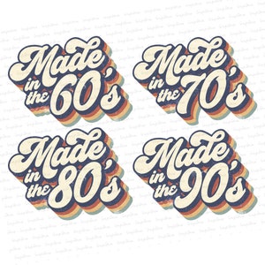 Retro Made in the 60 70 80 90s Vintage tape PNG File Sublimation Designs Download, 80s Sublimation, 80s PNG Design, 80s T Shirt Design