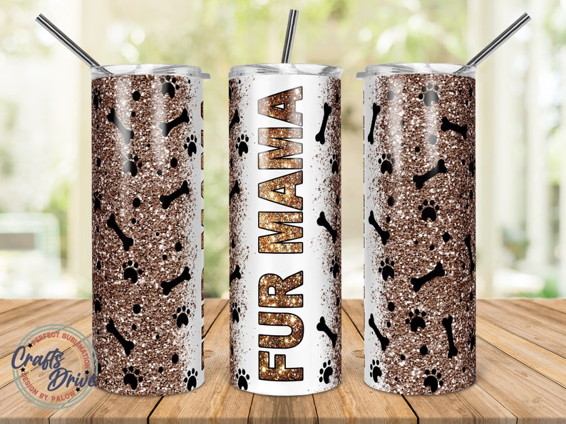 Abstract tumbler wrap digital printable art hand painted