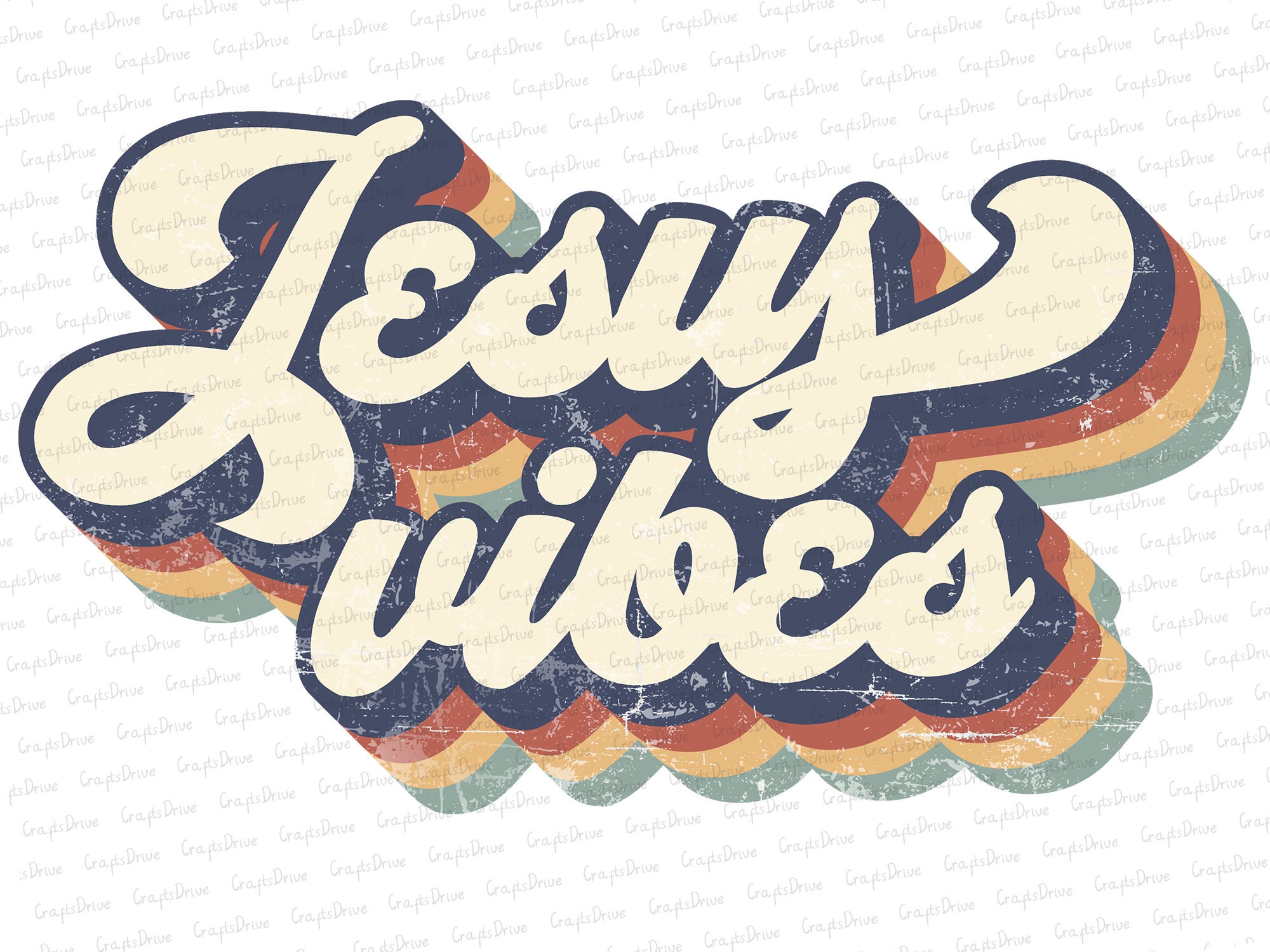 Retro jesus vibes png christian vintage design sublimation  etsy