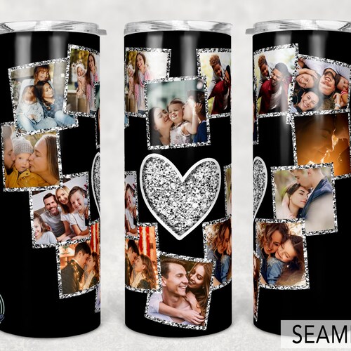 Frame Photo Tumbler Template Png Sublimation Photo Collage - Etsy