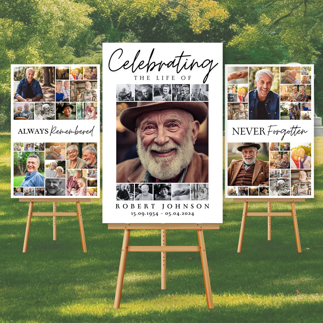 Celebration of Life Funeral, Funeral Program Template, Funeral
