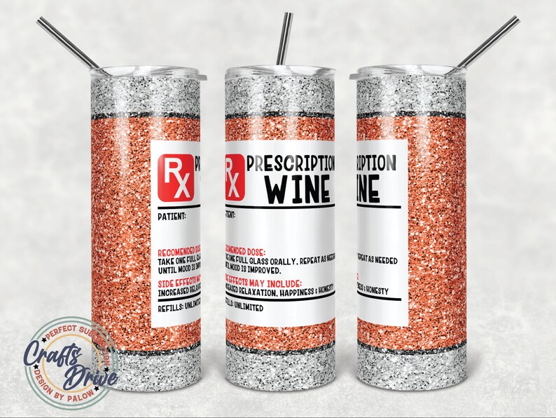 Spoontiques Prescription Stainless Steel Wine Tumbler - 16 Ounce Insulated Cup