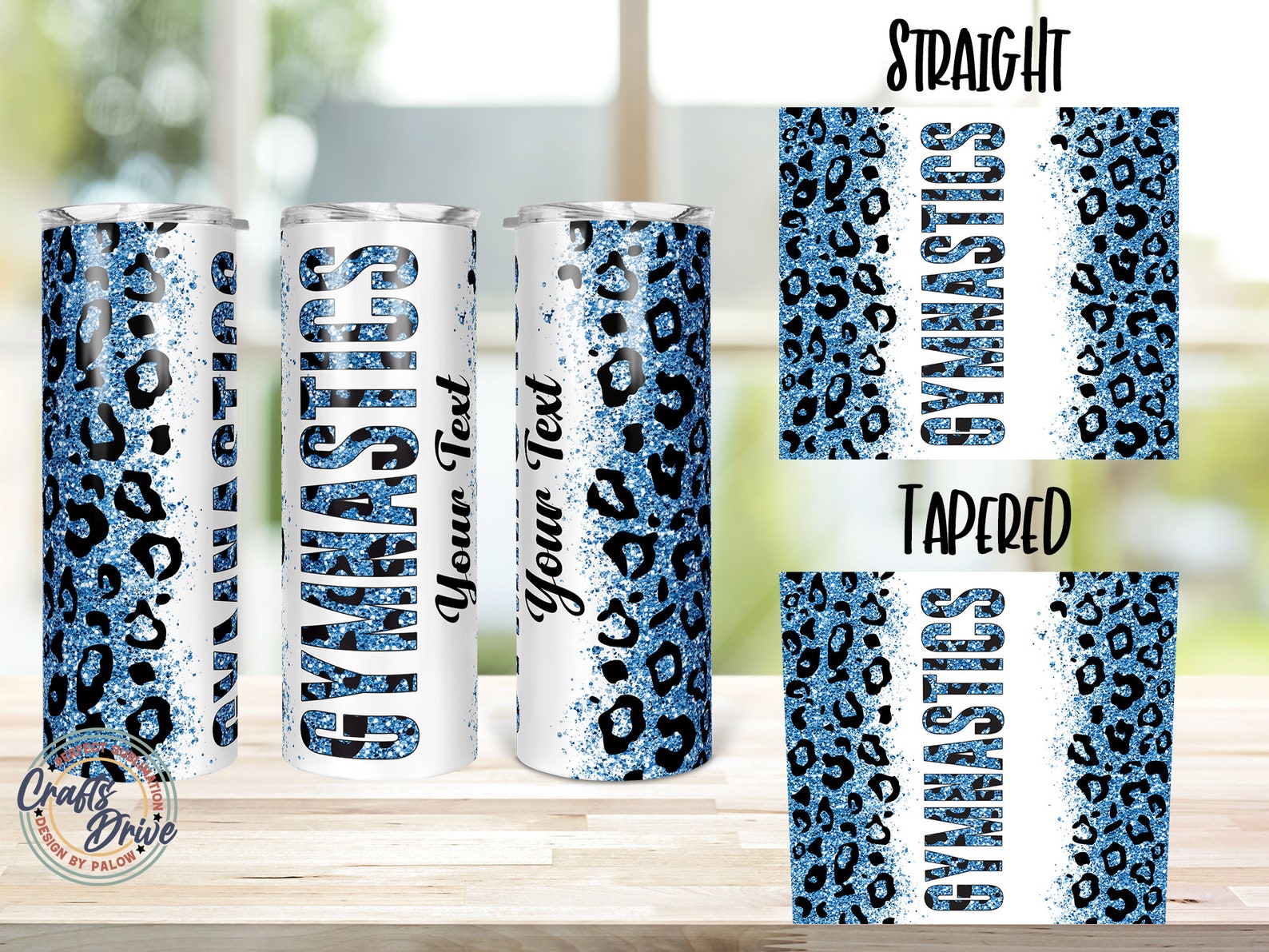 Gymnastic Tumbler Gymnastics Glitter Leopard Print 20oz Etsy