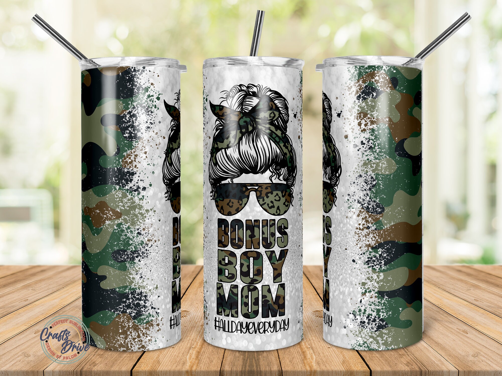 Bonus Boy Mom Tumbler 20oz Skinny Sublimation. Etsy