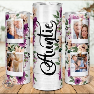 Tante Tumbler Wrap Png, Geschenk für Tante, lustige Tante, 20 Unzen Skinny Sublimation.