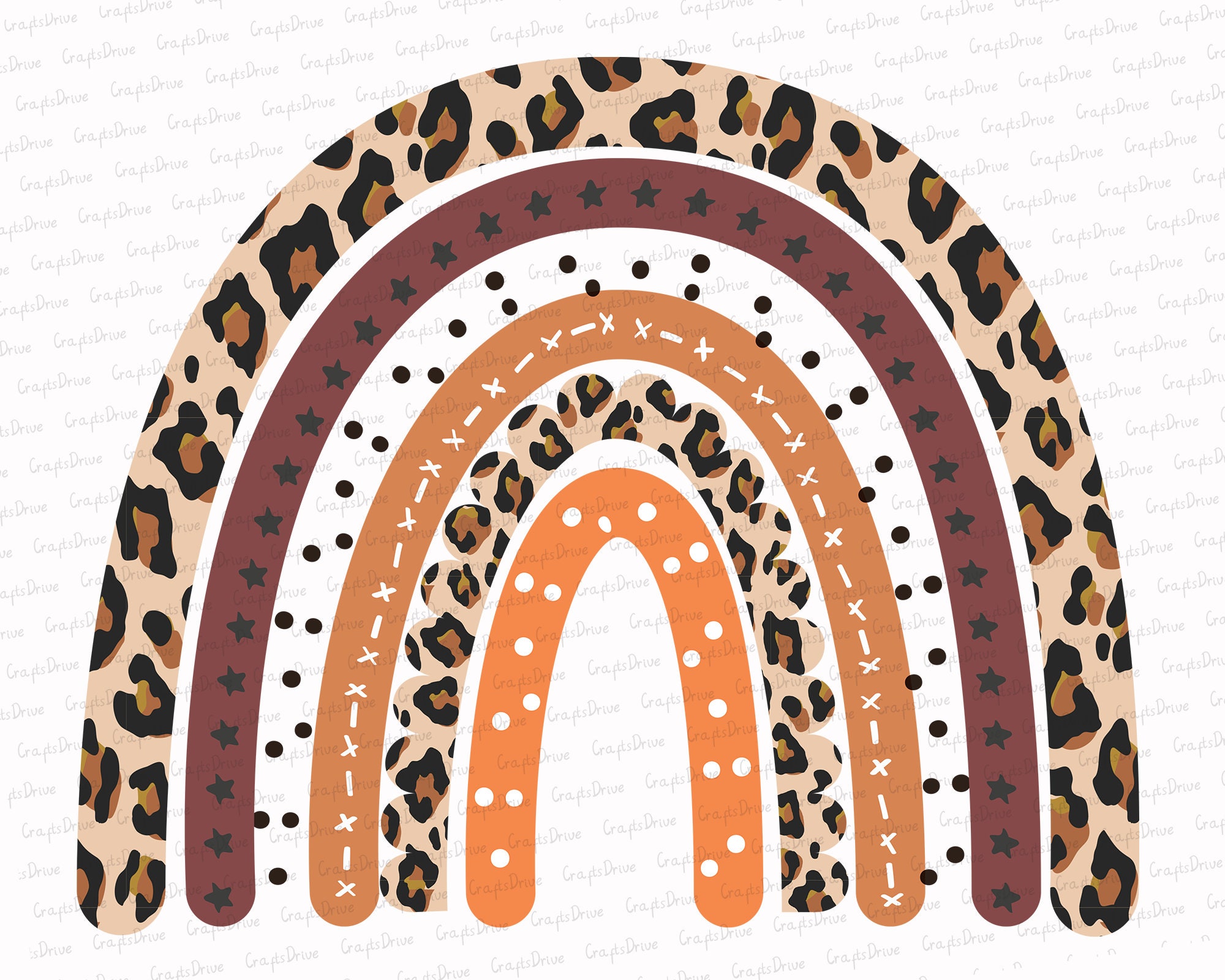 3. Rainbow Leopard Print Nails - wide 8