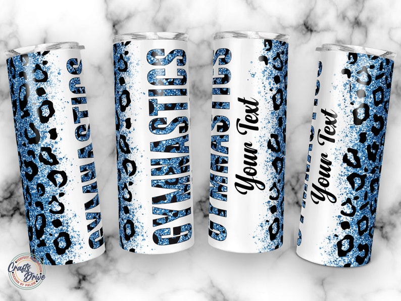Gymnastic Tumbler Gymnastics Glitter Leopard Print 20oz Etsy