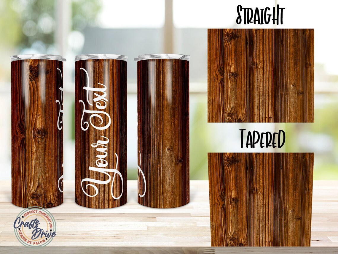 Rustic Wood Grain Tumbler 20oz Skinny Sublimation. Etsy