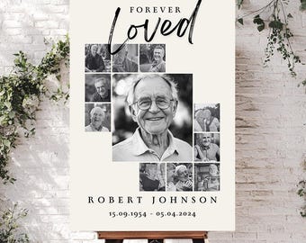 Celebration of Life Funeral, Funeral Program template, Funeral Welcome Sign Template, In Loving Memory, Memorial Poster