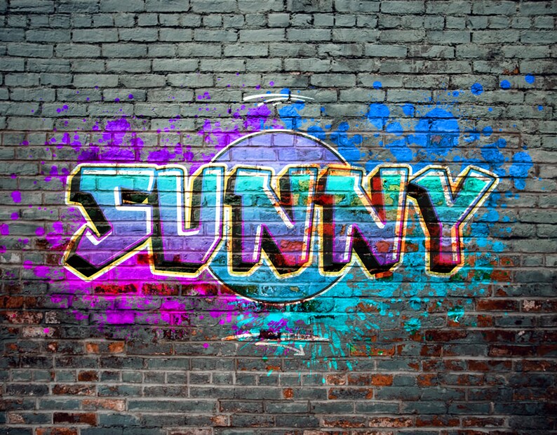 Digital Download, Personalized Graffiti Name Print, Graffiti Graphic
