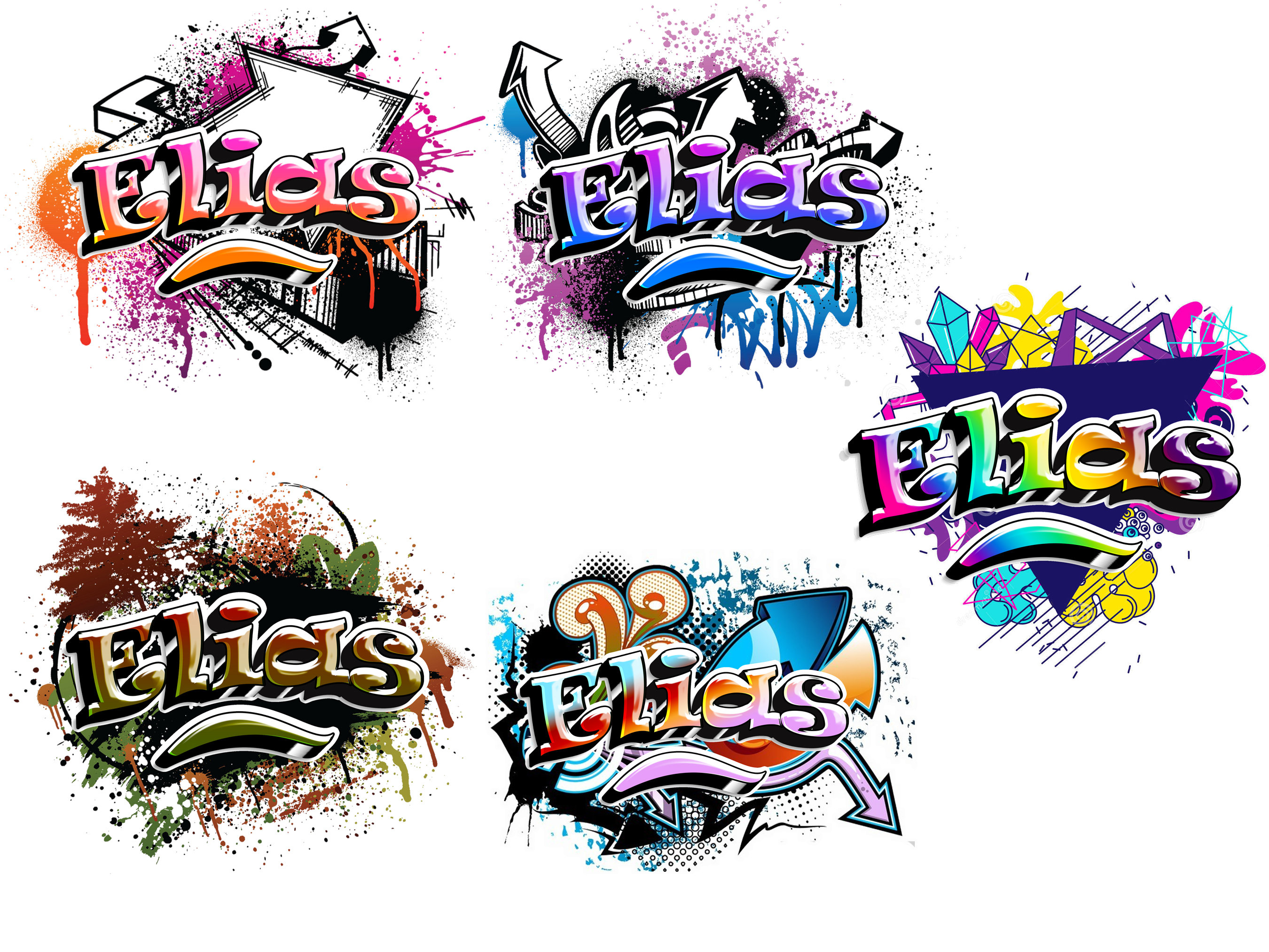 Digital Download, Personalized Graffiti Name Print, Wall Art Prints