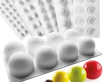Spherical  Chocolate Candy Mold Three-dimensional Semicircle French Dessert Mousse Cake Baking Mold Large Small Round Silicone Mold