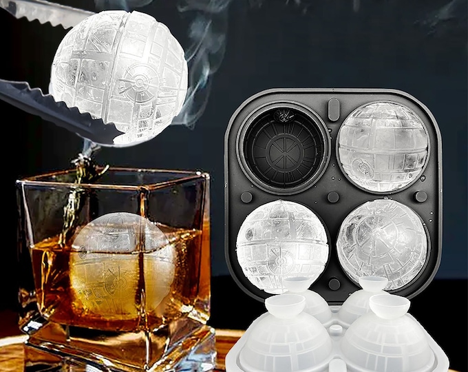 4 Cavity Golf Balls Ice Cubes Food Grade Silicone Molds Intergalactic Balls Whiskey Bar Ice Balls Ice Maker Mold