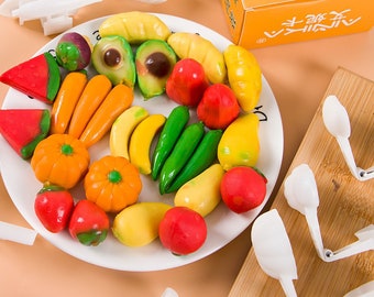 Thailand Luchu Mold Press Type Simulation Fruit Mold 3D Mung Bean Cake Dessert Snacks Making Mold