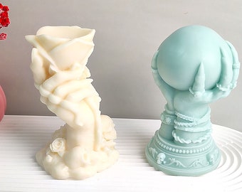 Holy Claw Candle Silicone Mold, Halloween Decoration Cement Mold, Spooky Hand Epoxy Resin Mold