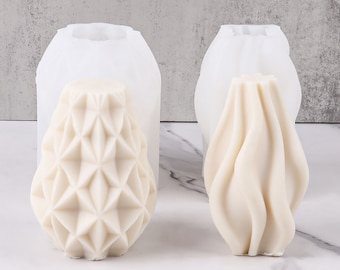 3D Irregular Geometric Sphere Candle Silicone Mould, Handmade Soap Craft Moulds Home Decor