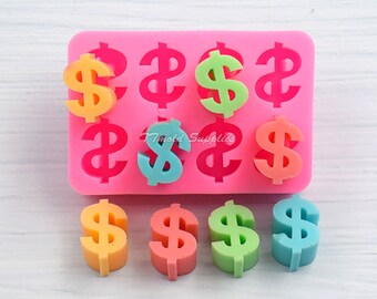 Dollar Character Chocolate Candy Mold, Gold Coin Cake Decoration Baking Mould