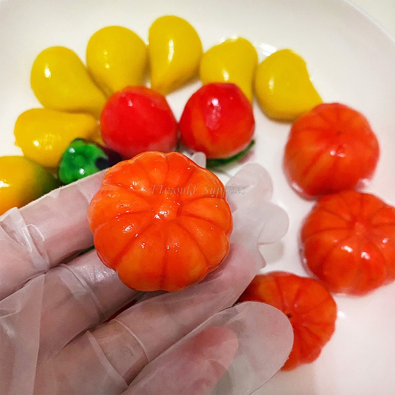 Luck Chup Thailand Luk Chup Mung Bean Cake Dessert Mold, Fruit Chocolate Cake ...