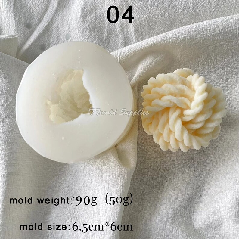 Sweater Ball Candle Silicone Mold Woven Ball Soap Mold Etsy