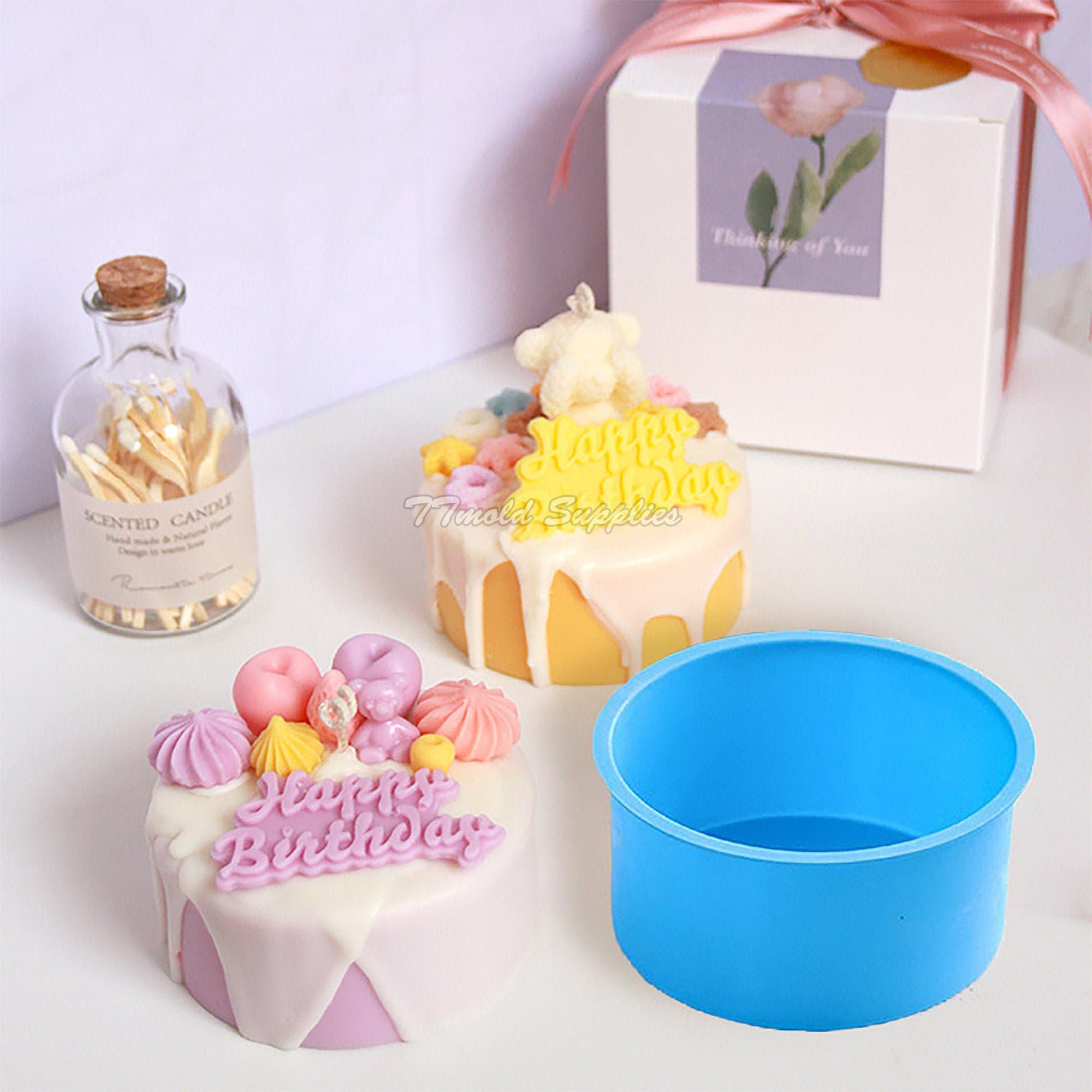 4 Inch Round Cake Candle Mold Simulated Dessert Candle Mold Etsy