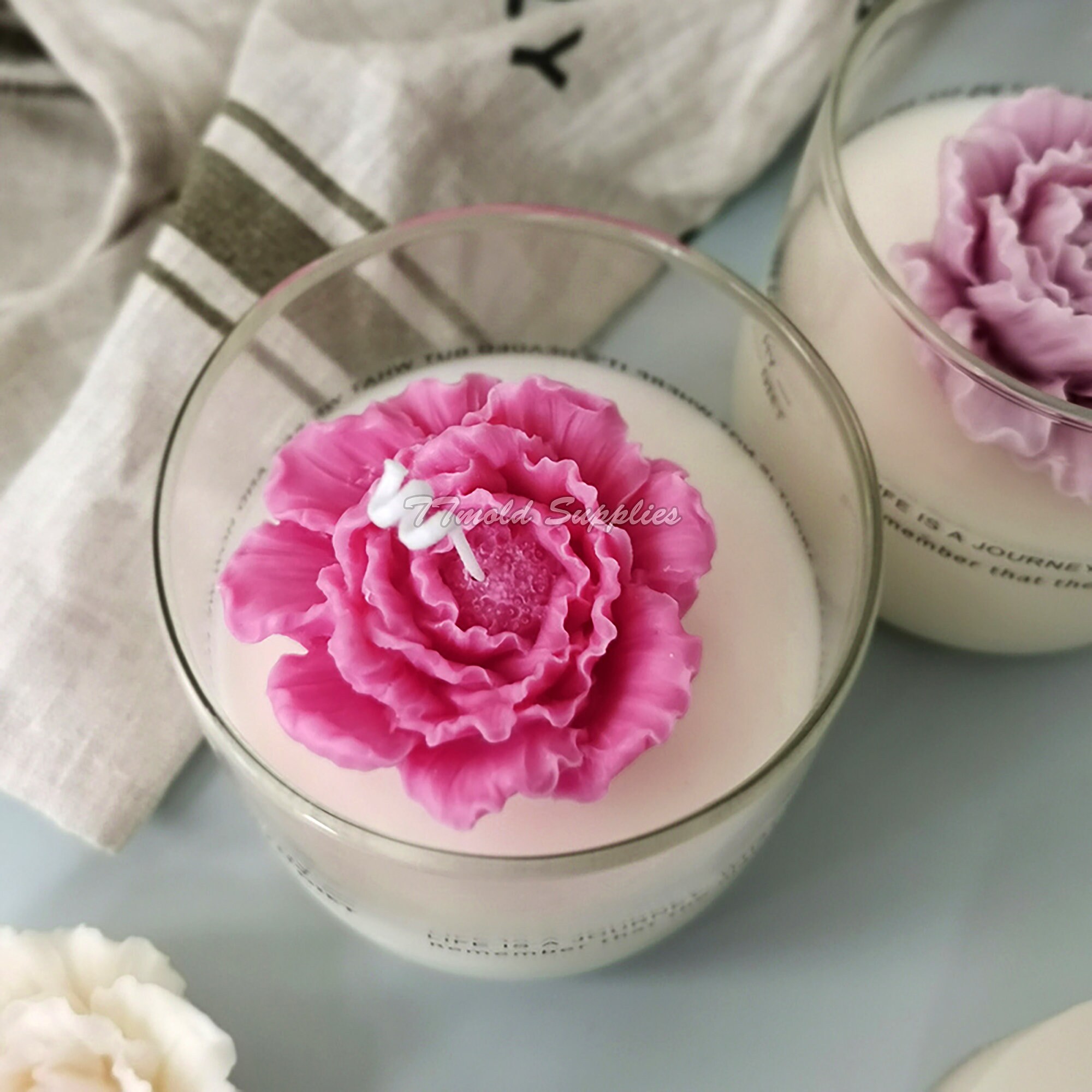 Austin Rose Candle Mold Korean Scented Candle Making Rose Candle Silicone  Mold 