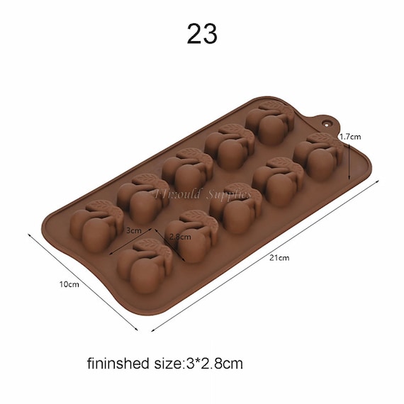 Thailand Luk Chup Mung Bean Cake Silicone Mold, Luk Choop Chocolate Fudge  Mold, Vegetables and Fruits Baked Food grade Mold 