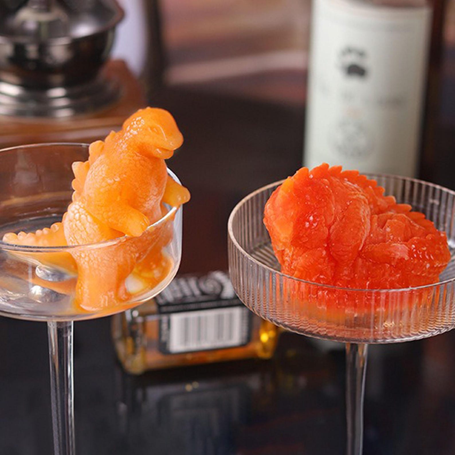 Godzilla Bar Whiskey Ice Compartment Silicone Mold DIY Godzilla Ice Box ...