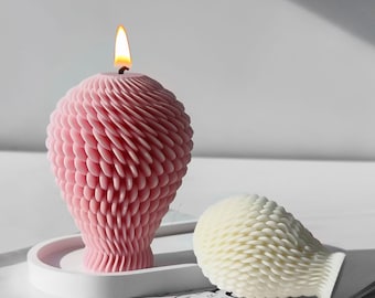Geometric Sphere Candle Silicone Mold: DIY Ball Shape Aroma Candle Home Decor