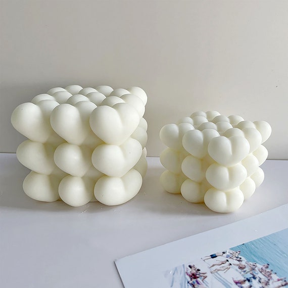 Moules Silicone 6 En 1 Cube 3D Pour Bougies, Savon Et Gâteaux - Moule Boule Cube Parfumé