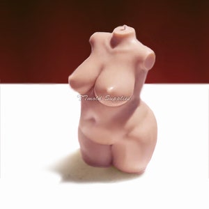 Fat Female Body Candle Silicone Mold:DIY Art Body Aroma Candle Home Decor