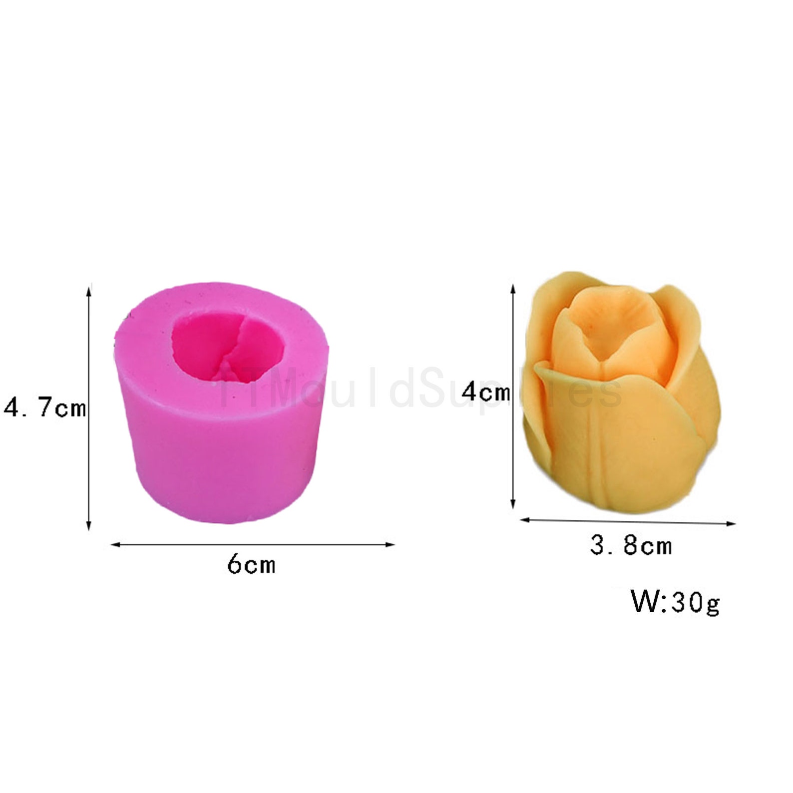 Korean Tulip Candle Silicone Mold Ins Wind Flower Aromatherapy - Etsy