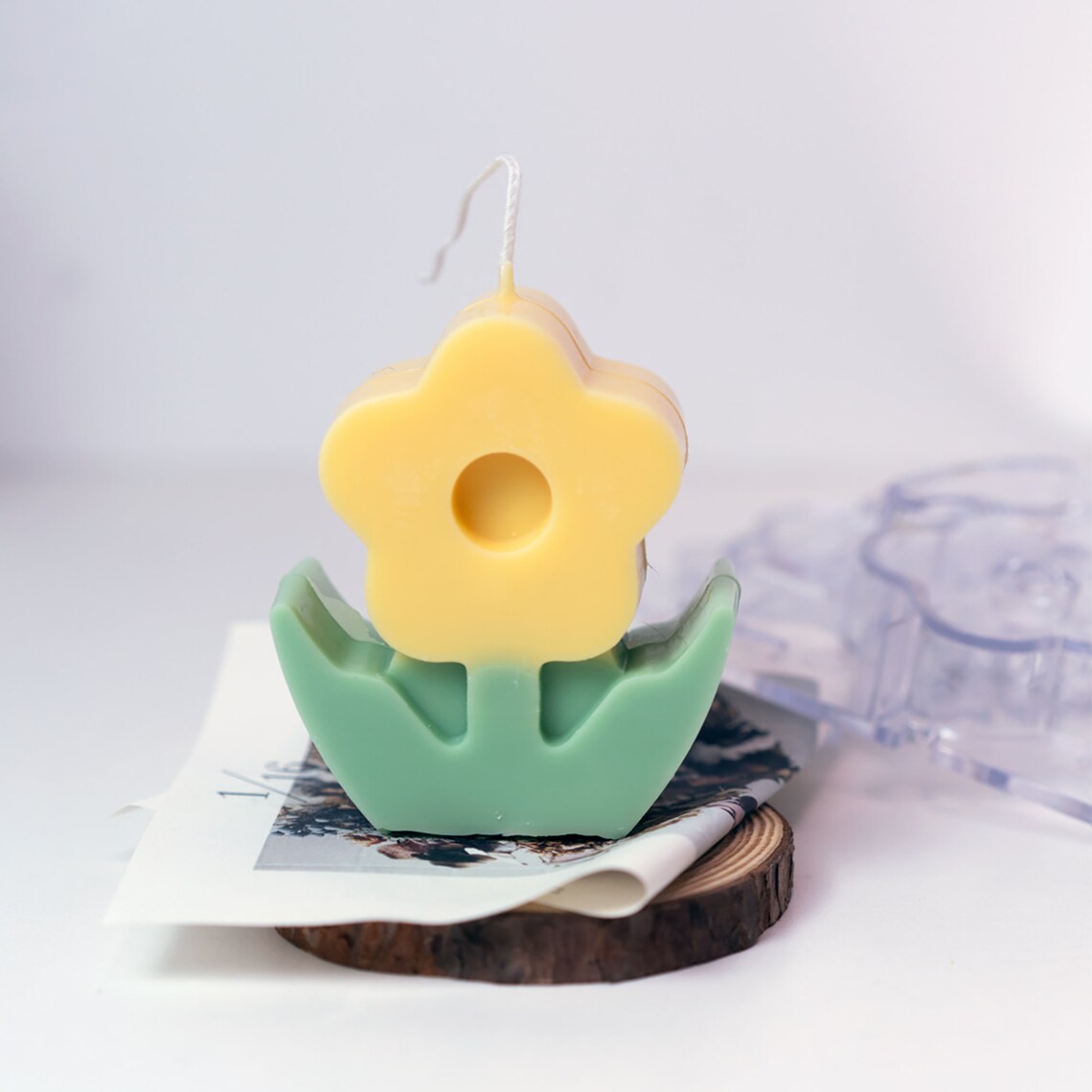 Sunflower Acrylic Candle Mold Small Flower Candle Plastic - Etsy