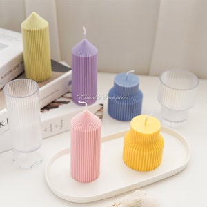 Geometrisk plastform med fintandad spetsig ljusform, tandad akrylform för ljus, cylindrisk bröllopsljusform bild 5