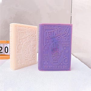 May include: Two decorative books with a palmistry theme. The books are purple and white with a hand design and the text "Talk to the Hand* Palmistry Guide" on the front. The text "Your fate is in your hand" is also on the front of the books.