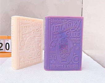 Simulated Guide Book Candle Silicone Mould: DIY Plaster Aroma Candle Decor